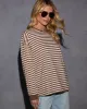 Back Later Striped Long Sleeve Shirt sold by Vici