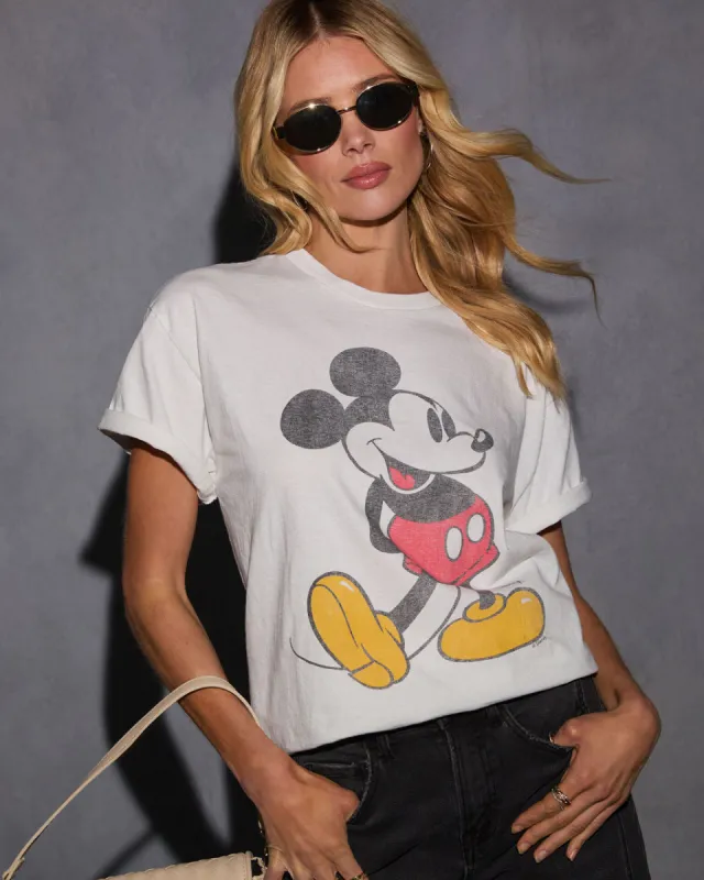 Mickey Mouse Short Sleeve Graphic Tee sold by Vici