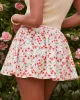 Sunlit Blooms Pleated Floral Mini Skirt sold by Vici