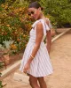 Marigold Striped Mini Dress sold by Vici