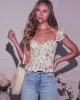 Bloom Together Floral Peplum Top sold by Vici