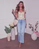 Bloom Together Floral Peplum Top sold by Vici