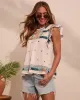 Abelia Abstract Embroidered Top sold by Vici