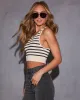 Alison Striped Cropped Top sold by Vici