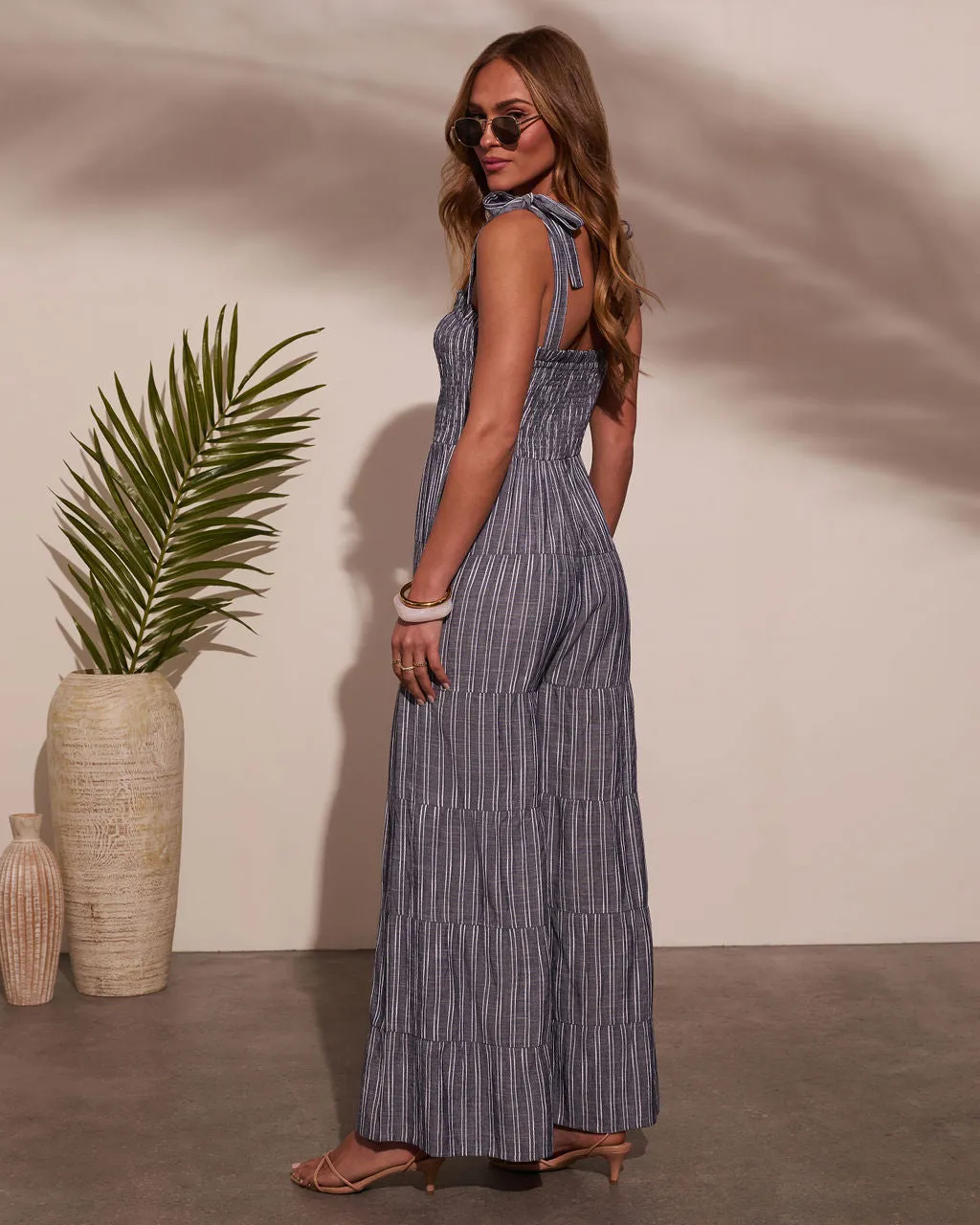Reima Pleated Shoulder Tie Jumpsuit sold by Vici product image thumbnail 4