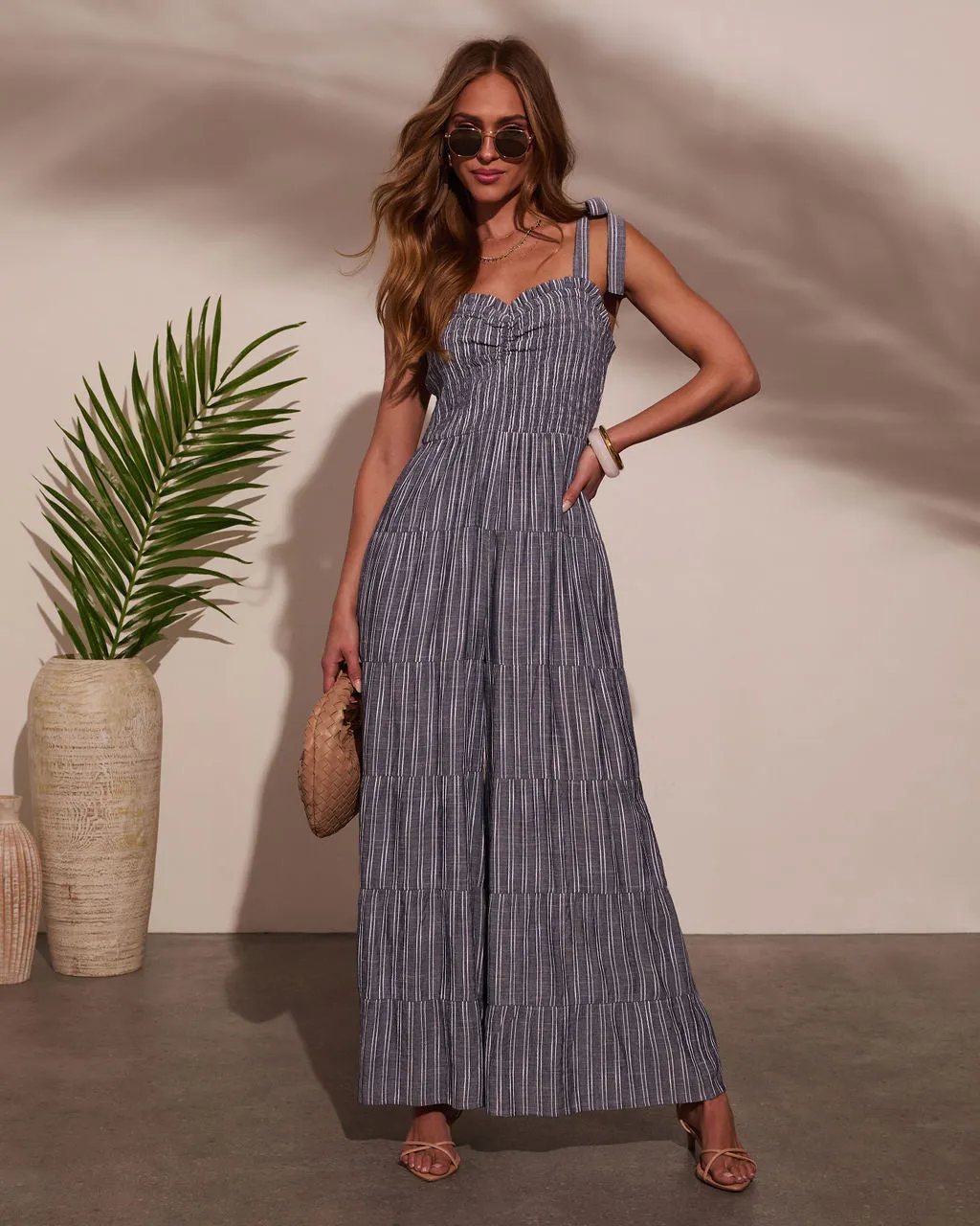 Reima Pleated Shoulder Tie Jumpsuit sold by Vici product image thumbnail 5