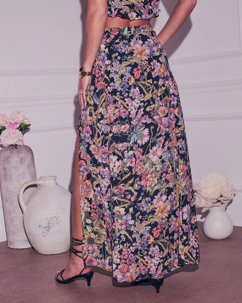 Fresh Take Floral Maxi Skirt sold by Vici product image thumbnail 4