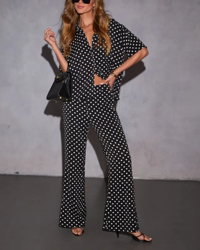 Korey Polka Dot Trouser Pants sold by Vici