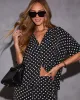 Korey Polka Dot Button Down Top sold by Vici