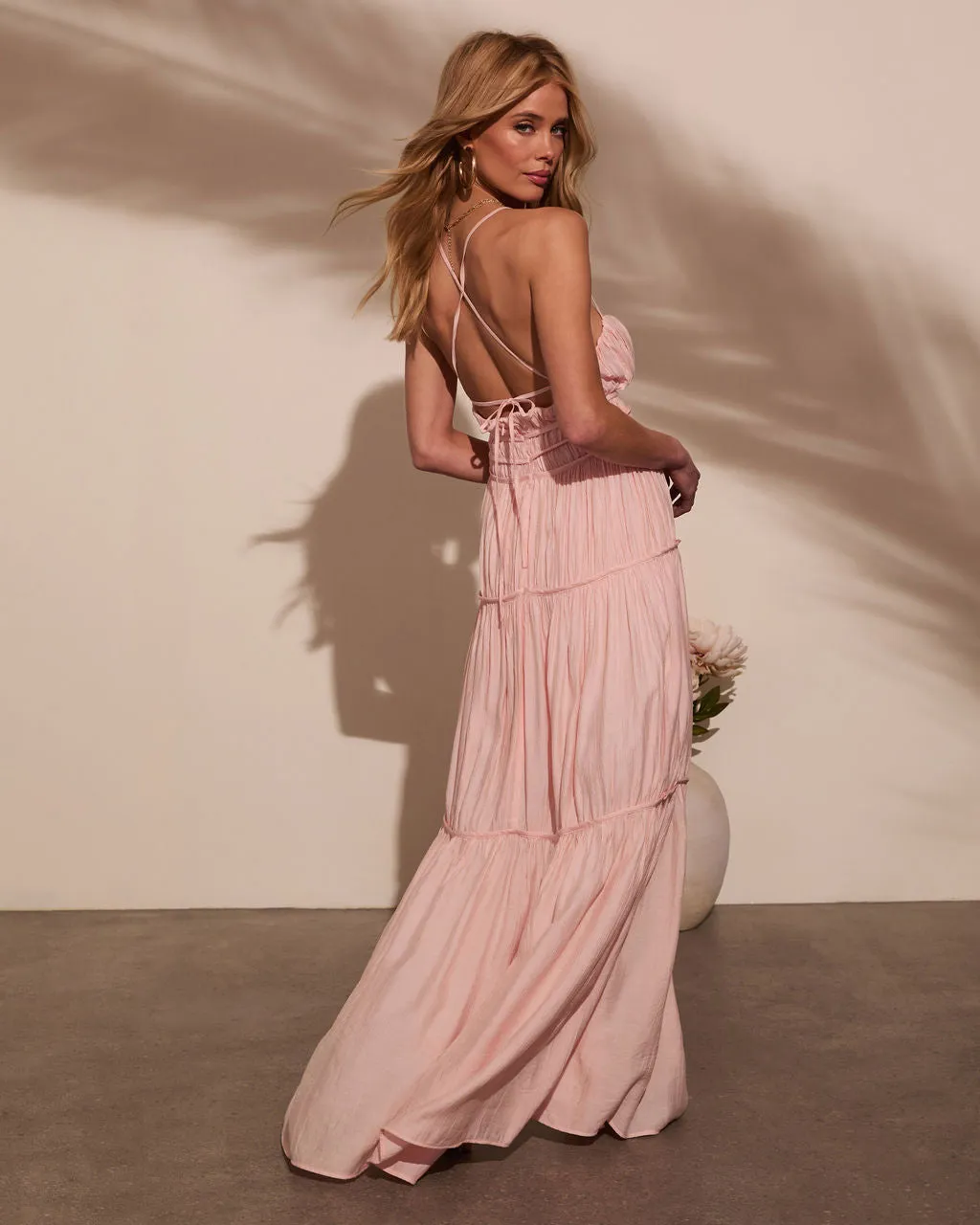 Poppy Ruched Maxi Dress sold by Vici product image thumbnail 4