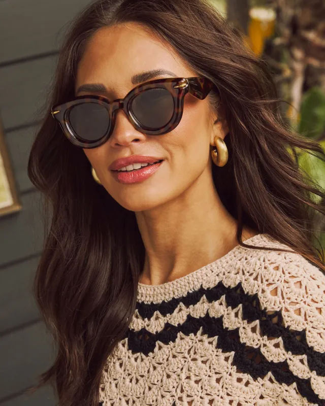 Posey Round Frame Sunglasses sold by Vici