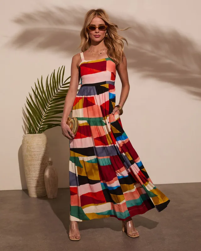Ceilia A-Line Printed Midi Dress sold by Vici