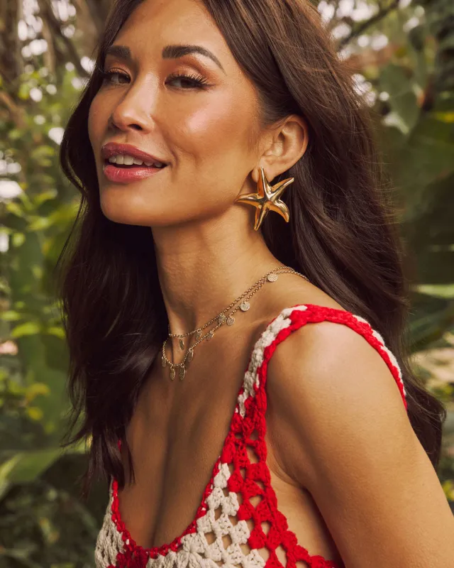 Norah Starfish Stud Earrings sold by Vici