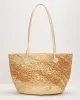 Out Of Office Woven Straw Tote Bag sold by Vici