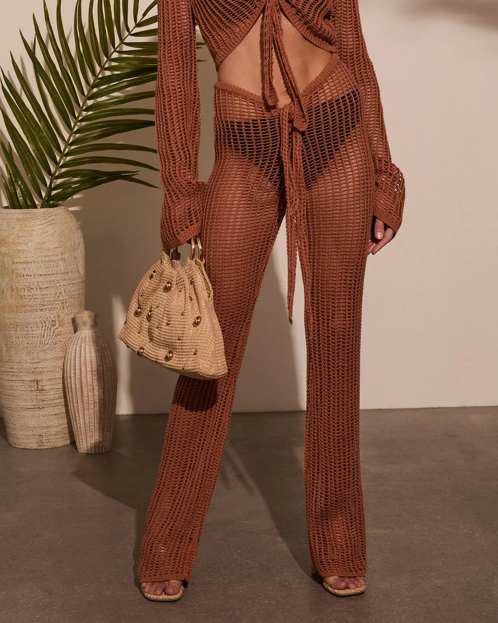 Gabi Crochet Drawstring Cover Up Pants sold by Vici product image thumbnail 2