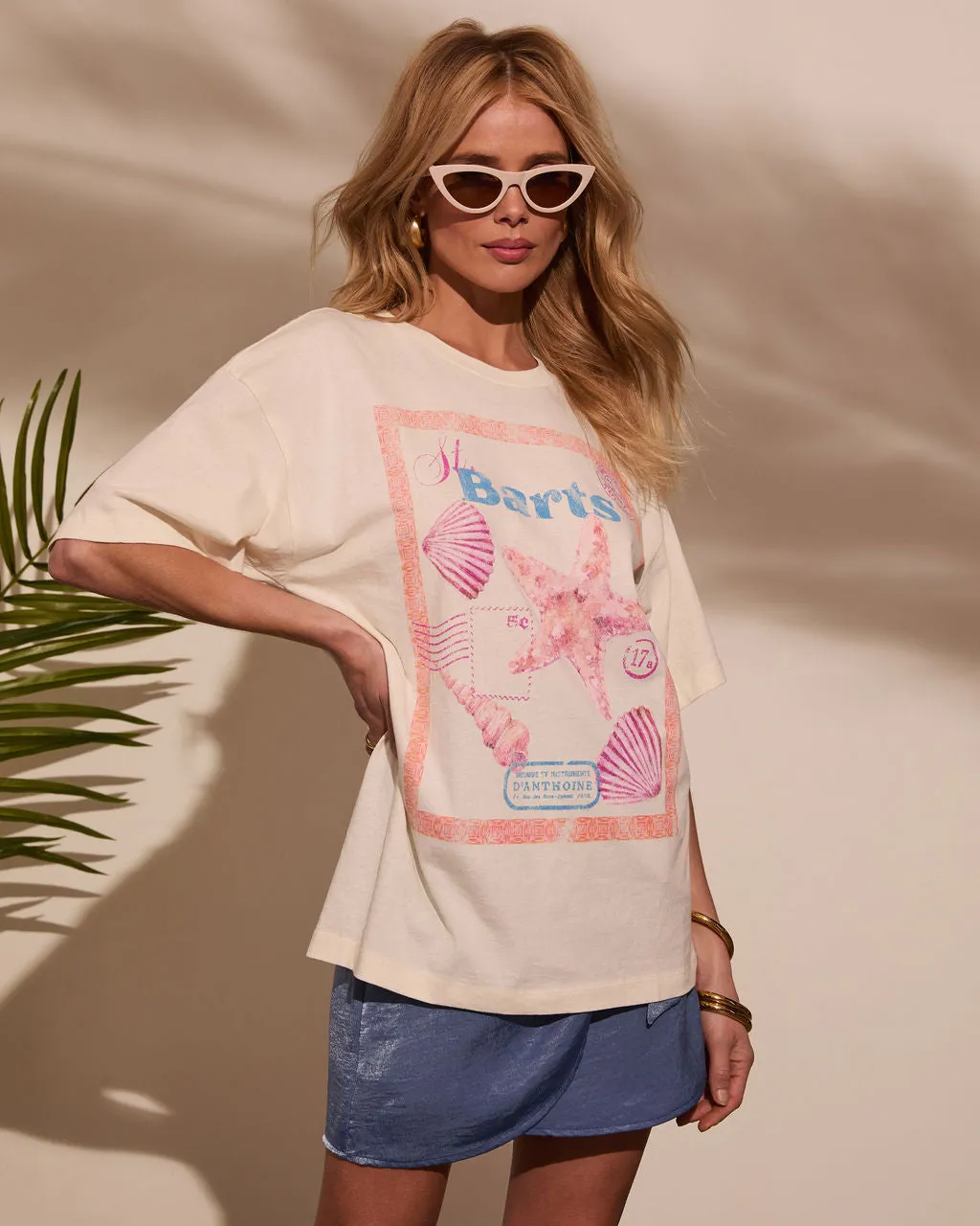 St. Barts Short Sleeve Graphic Tee sold by Vici product image thumbnail 3