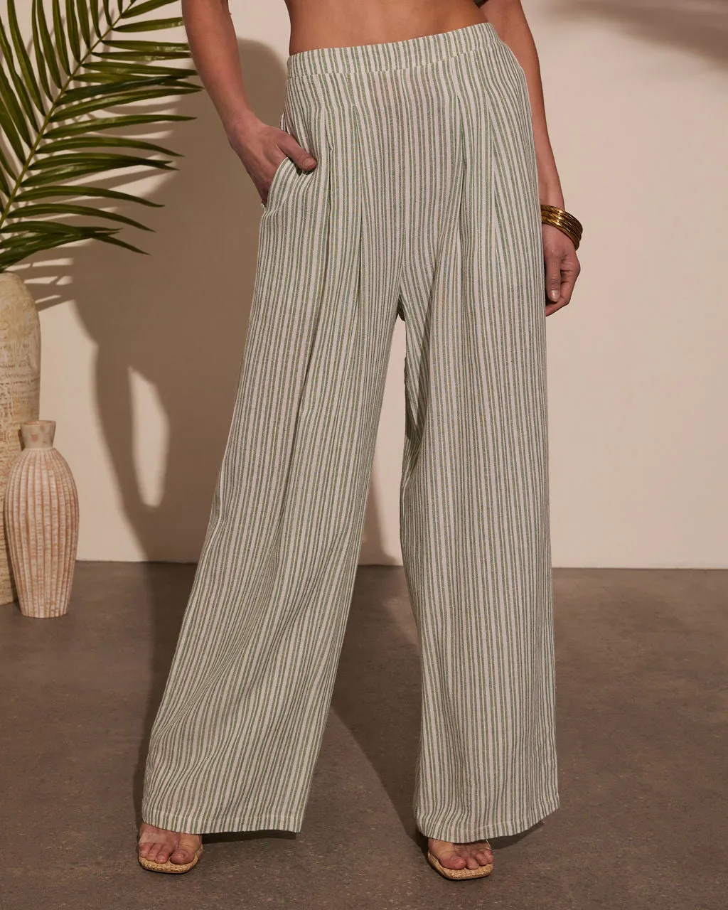 Seas the Day Striped Wide Leg Pants sold by Vici product image thumbnail 5