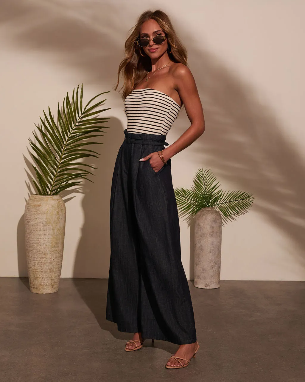 Jovanni Strapless Belted Jumpsuit sold by Vici product image thumbnail 3