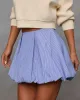 Olivia Pleated Pinstripe Mini Skirt sold by Vici