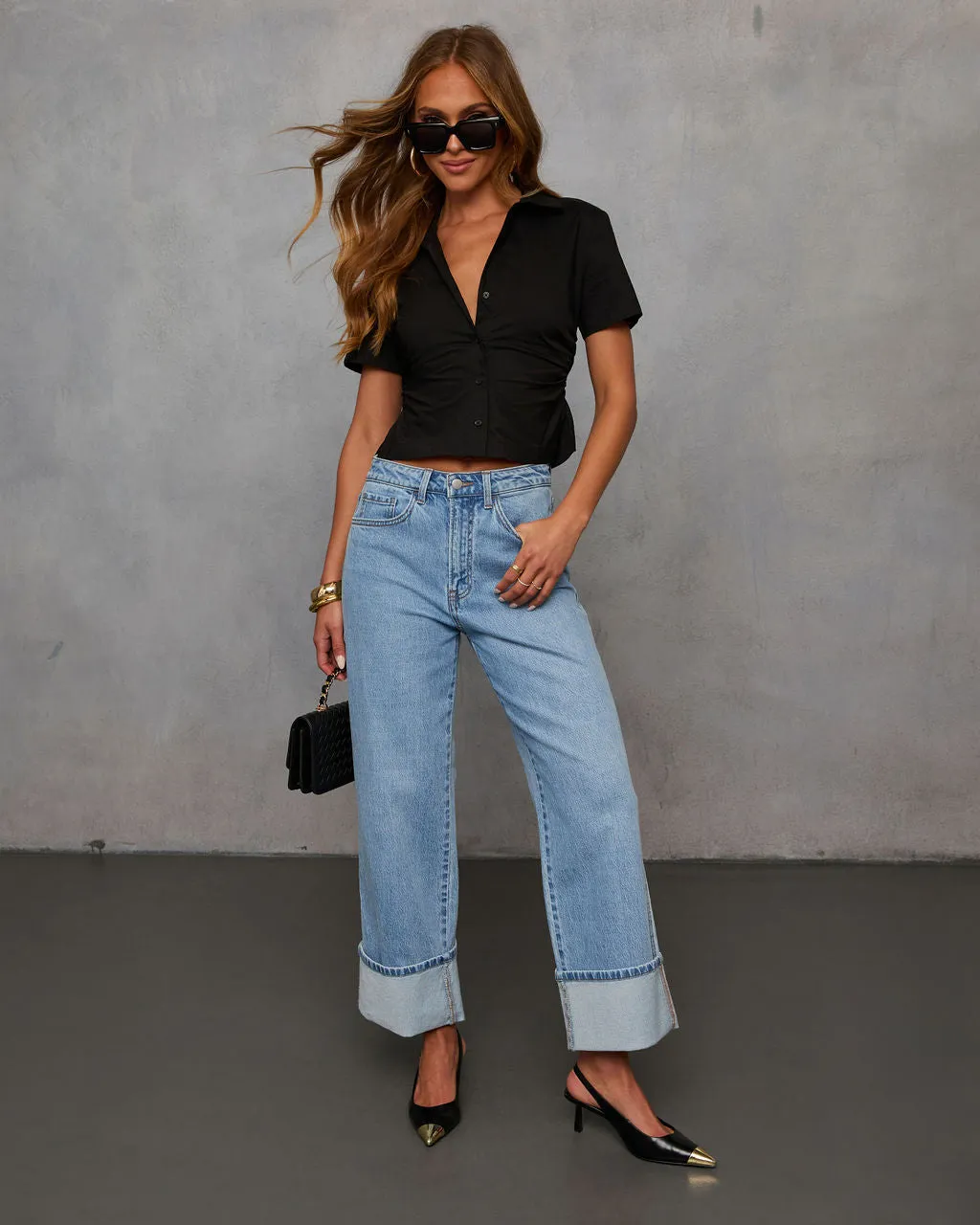 Kamora Poplin Button Down Top sold by Vici product image thumbnail 2