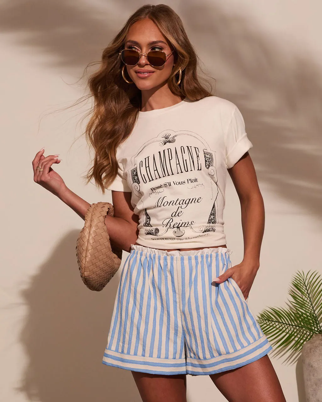 Champagne Feels Short Sleeve Graphic Tee sold by Vici product image thumbnail 2