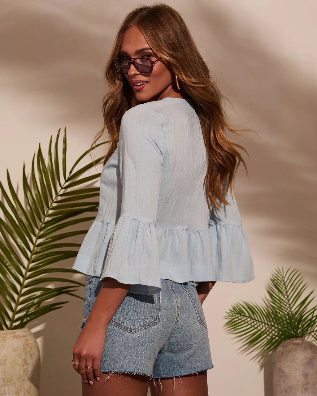 Harmoni Front Tie Blouse sold by Vici product image thumbnail 4