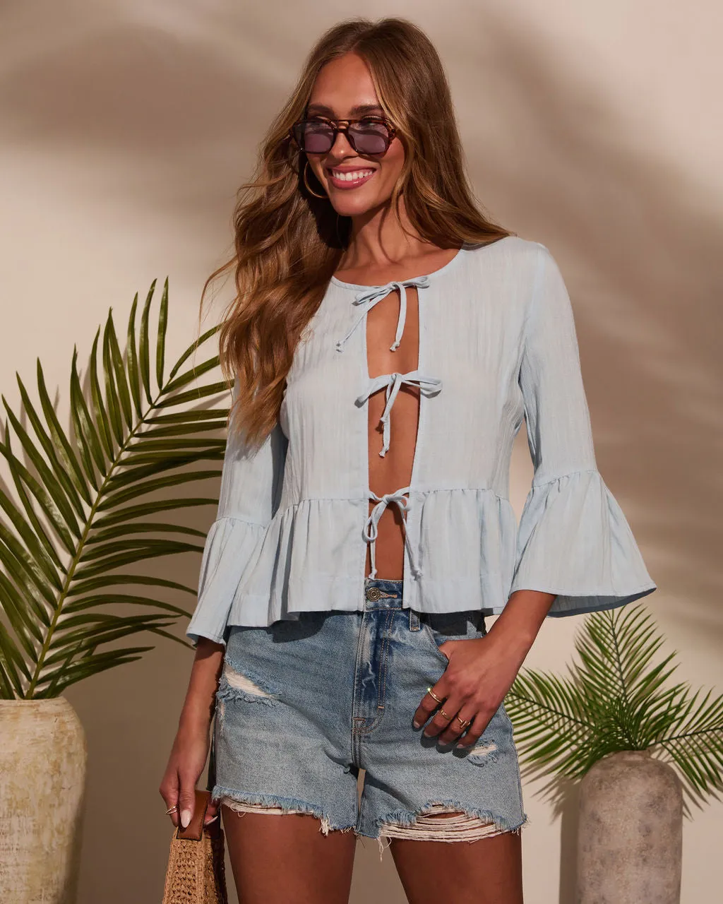 Harmoni Front Tie Blouse sold by Vici product image thumbnail 5