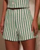 Fresh Feels Striped High Rise Shorts sold by Vici