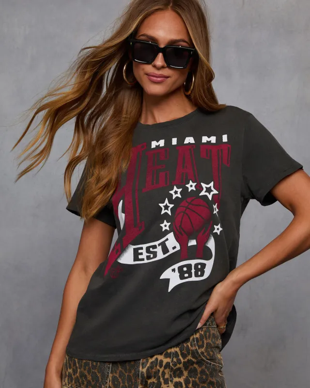 Miami Heat Short Sleeve Graphic Tee sold by Vici