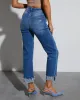 Lucy Super Stretch High Rise Relaxed Jeans sold by Vici