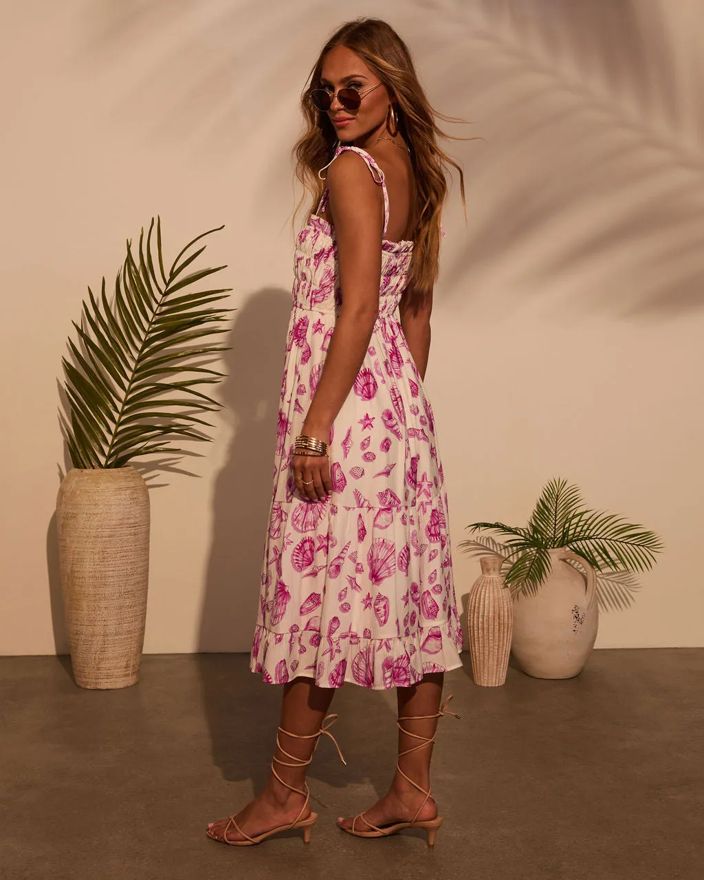 By The Shore Seashell Midi Dress sold by Vici product image thumbnail 4