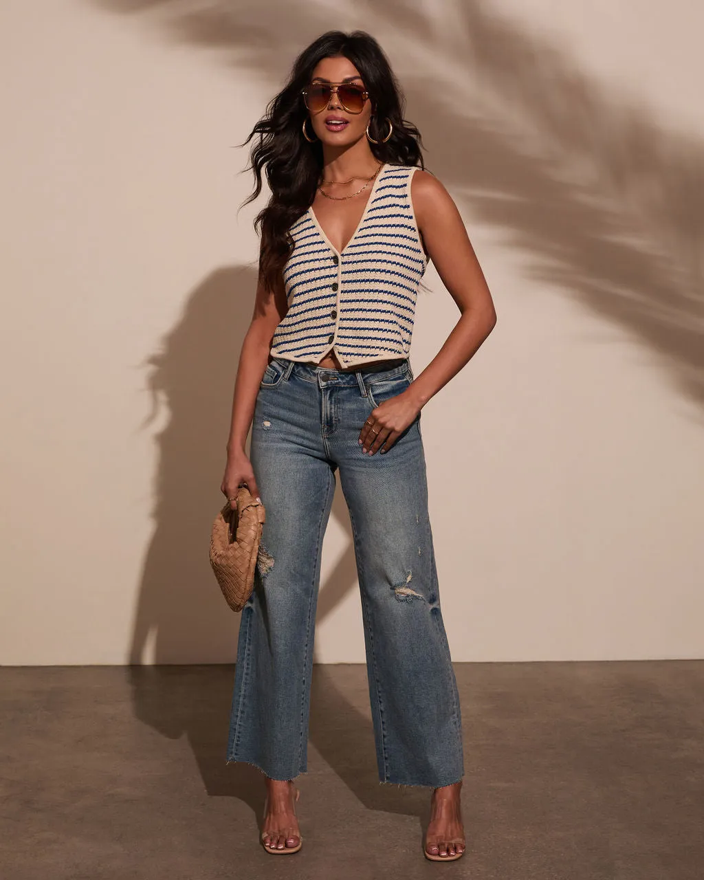 Clementine Striped Sweater Vest sold by Vici product image thumbnail 2