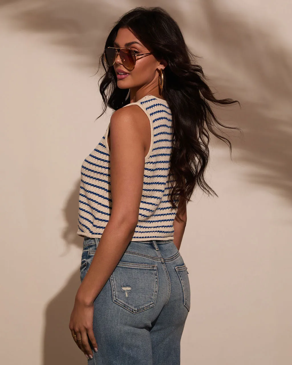 Clementine Striped Sweater Vest sold by Vici product image thumbnail 4