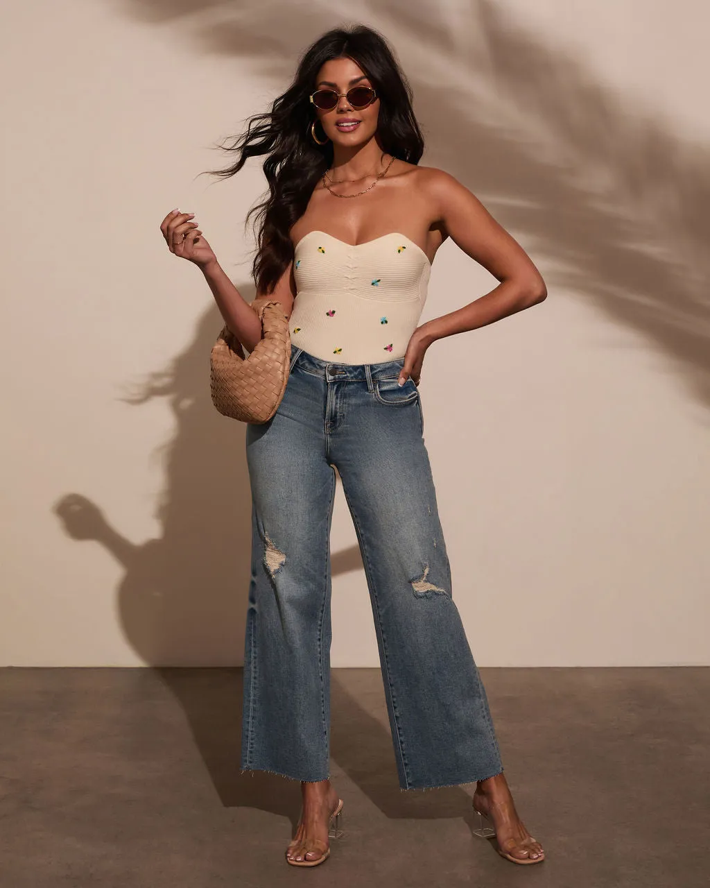 Petal Play Floral Strapless Top sold by Vici product image thumbnail 2