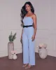 Cristal Strapless Bow Jumpsuit sold by Vici