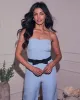 Cristal Strapless Bow Jumpsuit sold by Vici