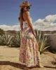Estella Floral Strapless Maxi Dress sold by Vici
