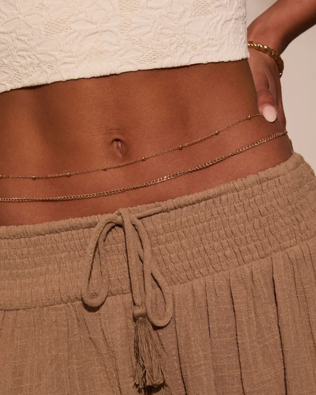 Myah Layered Belly Chain sold by Vici