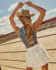 Dellah Tiered Eyelet Mini Skirt sold by Vici