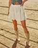 Dellah Tiered Eyelet Mini Skirt sold by Vici