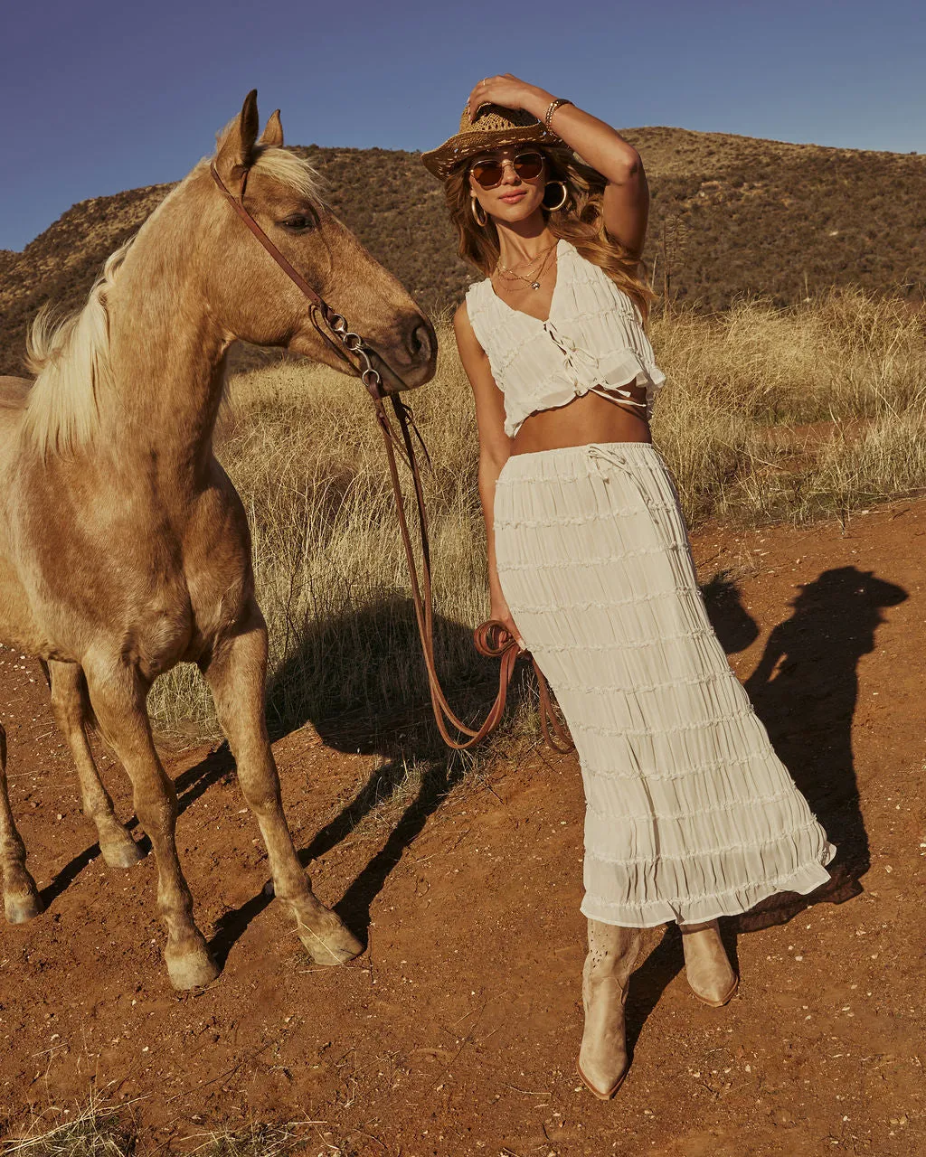 Celestial Haven Chiffon Maxi Skirt sold by Vici product image thumbnail 2