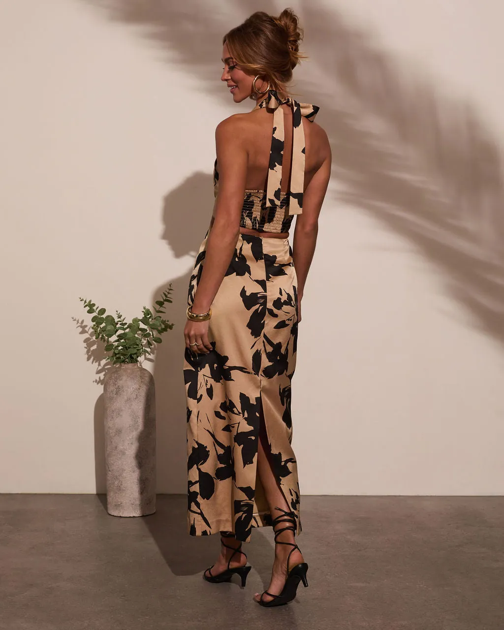 Nellah Cut Out Halter Maxi Dress sold by Vici product image thumbnail 4