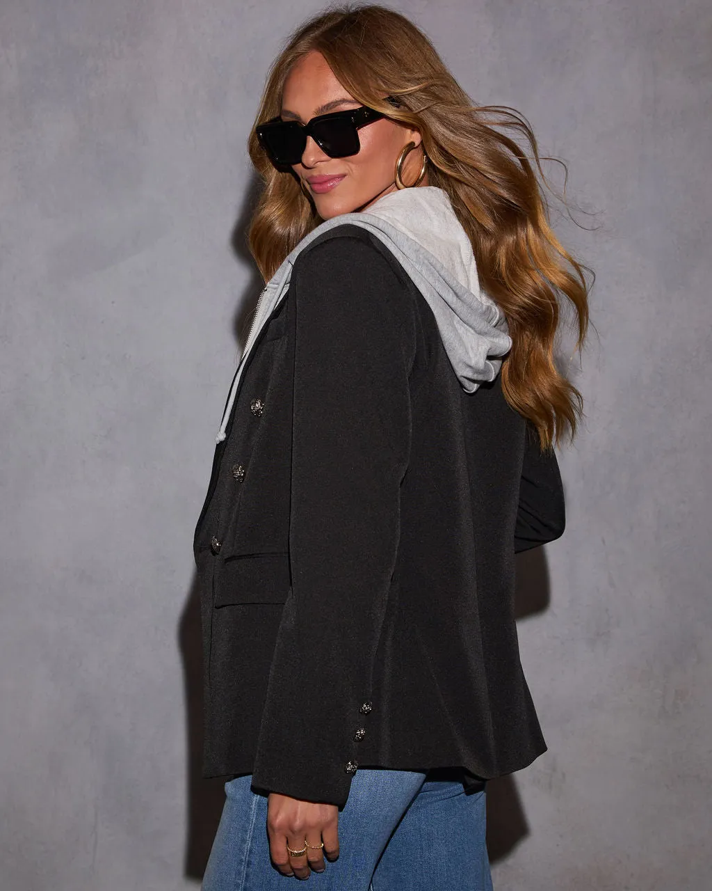 Classic Muse Hooded Blazer sold by Vici product image thumbnail 4