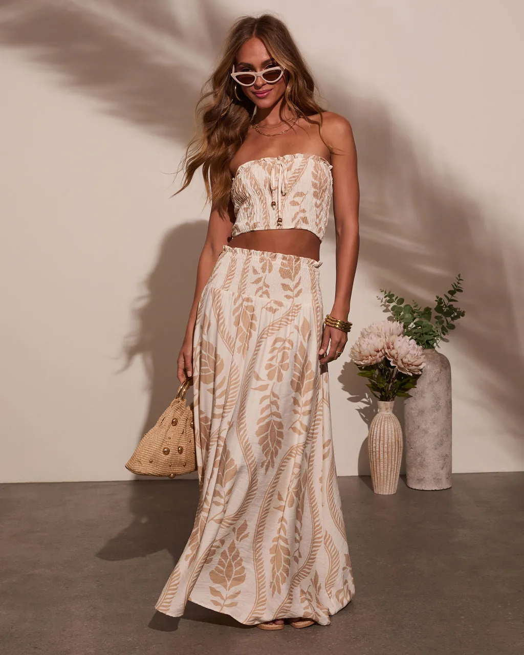 Coastal Views Tropical Maxi Skirt sold by Vici product image thumbnail 2