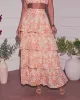 Good Days Tiered Floral Midi Skirt sold by Vici