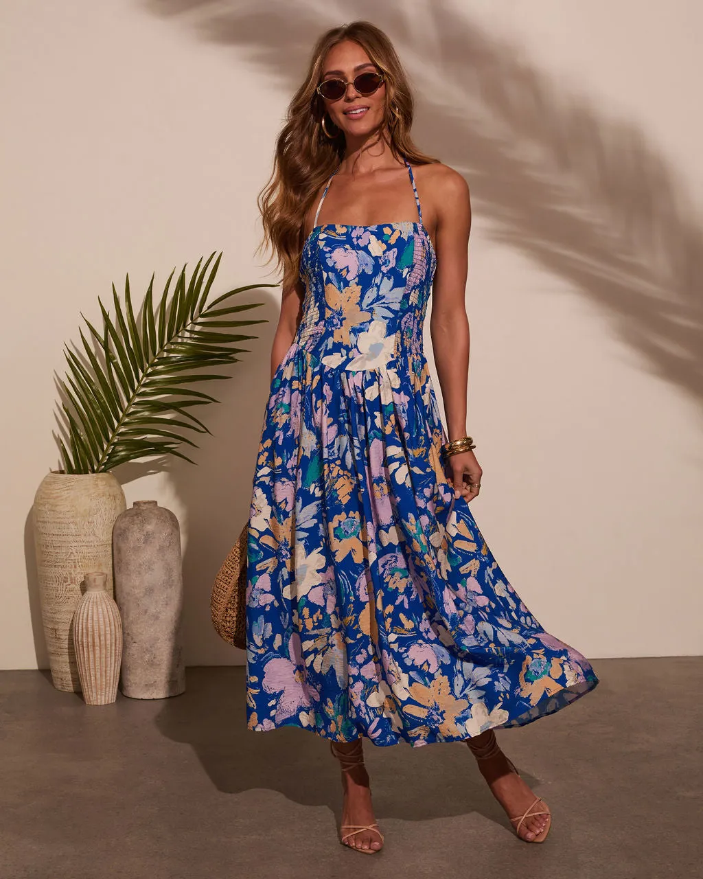 Delfina Floral Midi Dress sold by Vici product image thumbnail 5