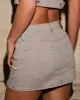 Laney Denim Mini Skirt sold by Vici
