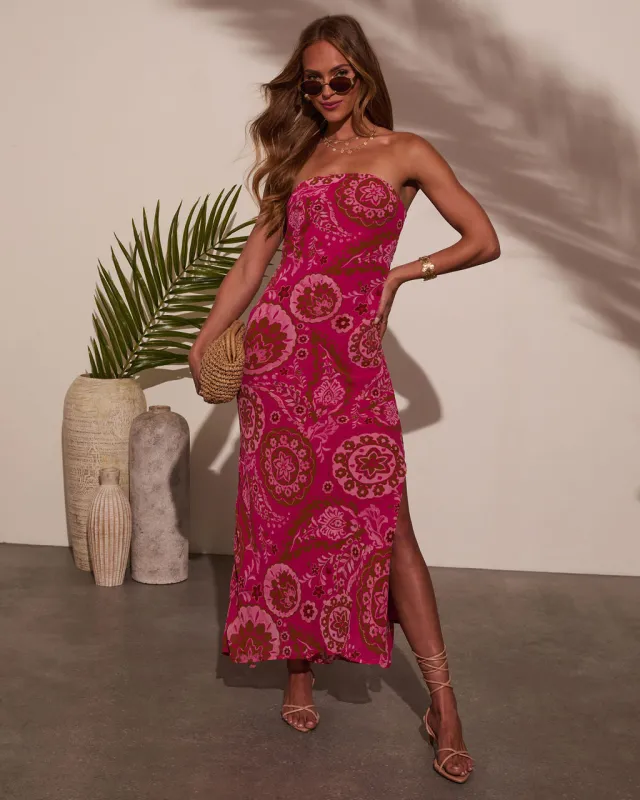 Jenisa Abstract Midi Dress sold by Vici