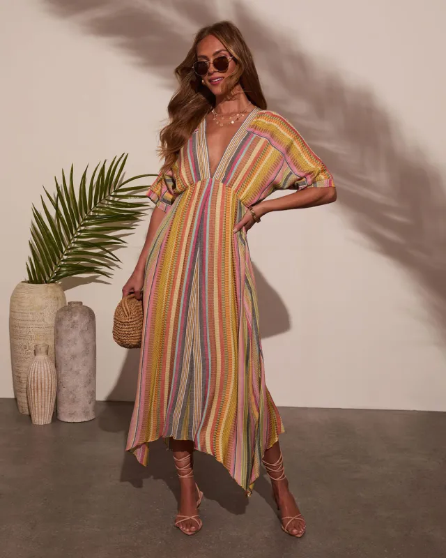 Vivica Striped Maxi Dress sold by Vici