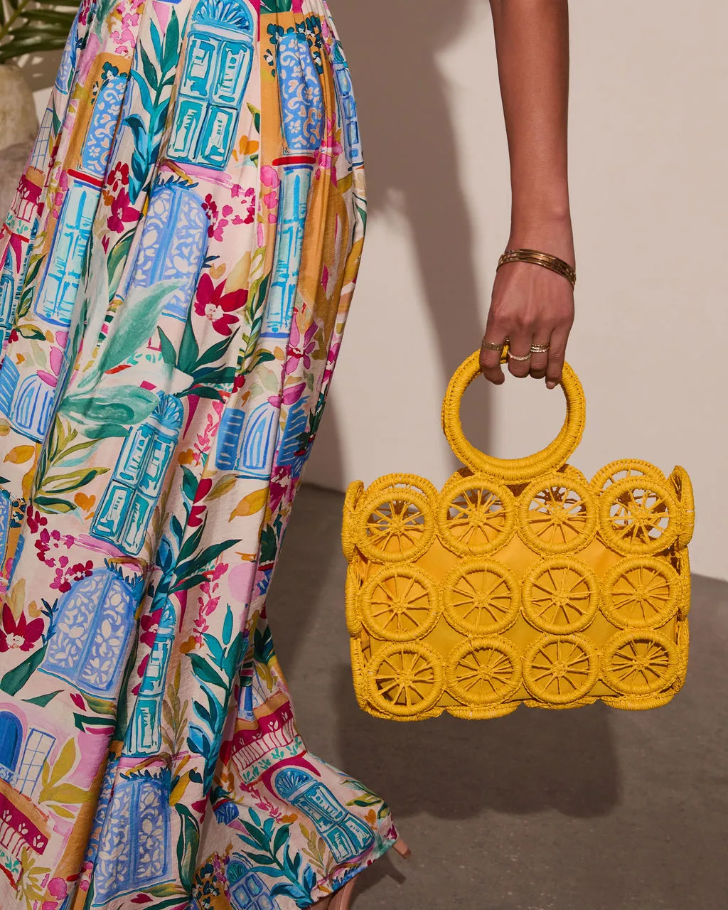 Sweet Life Lemon Cutout Tote Bag sold by Vici product image thumbnail 3